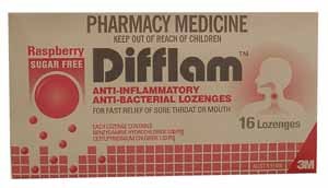 Difflam Sugar Free Raspbery Lozenges