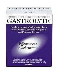 Gastrolyte Blackcurrant Effervescent Tablets 20