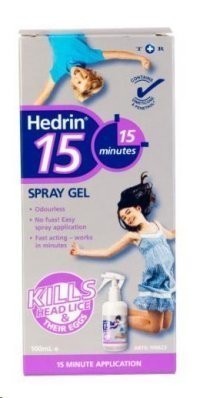 Hedrin Headlice Treatment Spray Gel 