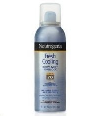Neutrogena Fresh Cooling Body Mist Sunblock SPF 70