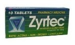 Zyrtec 10mg  (10 tablets)